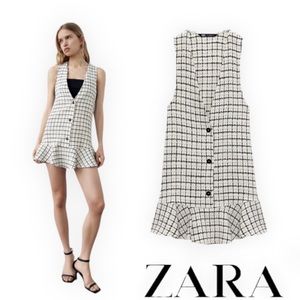 NWT Zara Plaid Dress